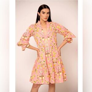 NWT Beyond by Vera 1792 Juliet Veranda Pink Floral Dress Size Small